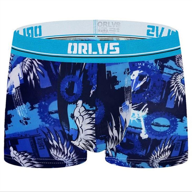 Male sexy bump fashion pattern boxer briefs navy sexy pattern trunk male underwear manufacture seamless